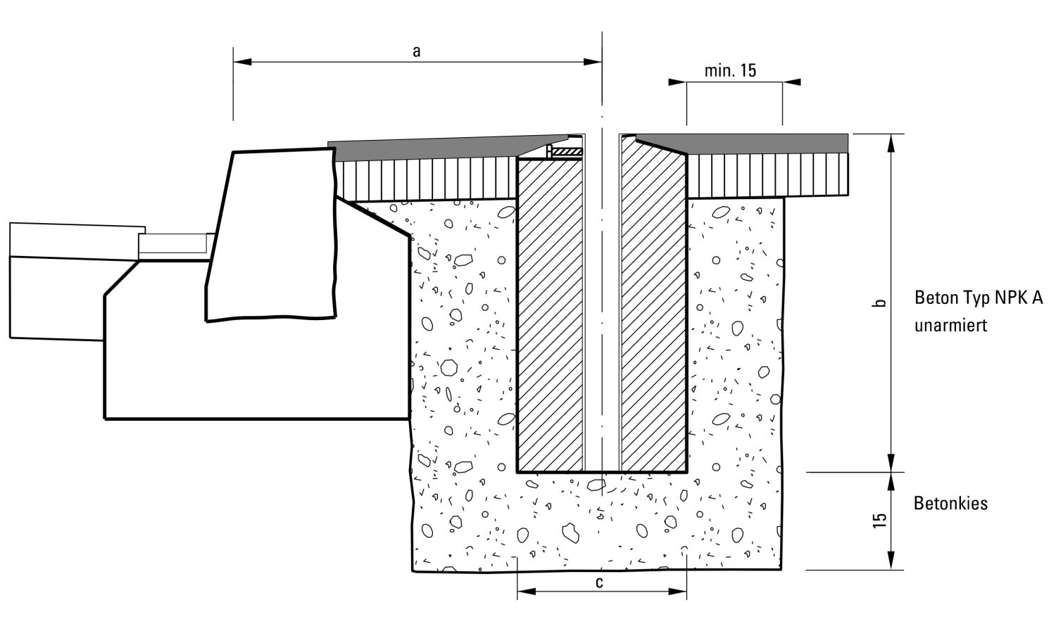 CAD-Zeichnung Querschnitt